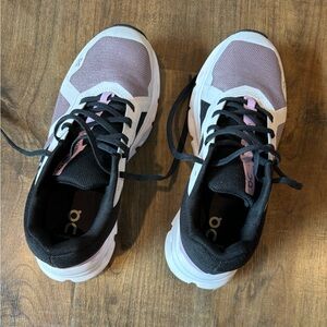 On Running Cloudrunner Women’s 7.5 Heron/Black Running Shoes Sneakers Used GC